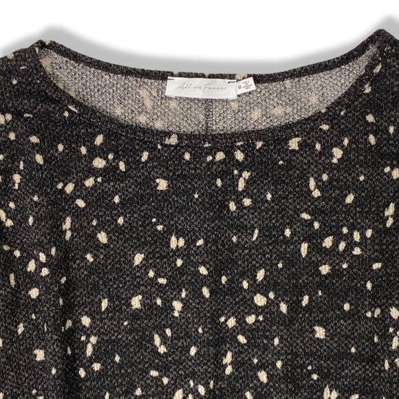 Sweater Dress, Roomy Sleeves Tight Skirt & Wide Neckline, Black & Cream, NWOT - Picture 4 of 10